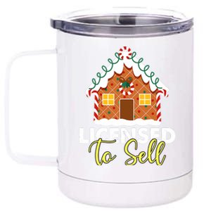 Licensed To Sell Realtor Christmas Funny Favorite Realtor 12 oz Stainless Steel Tumbler Cup