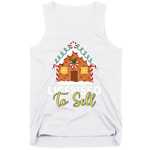 Licensed To Sell Realtor Christmas Funny Favorite Realtor Tank Top