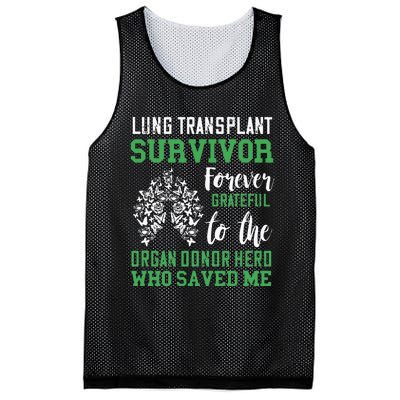 Lung Transplant Survivor Organ Recipient Organ Donor Mesh Reversible Basketball Jersey Tank