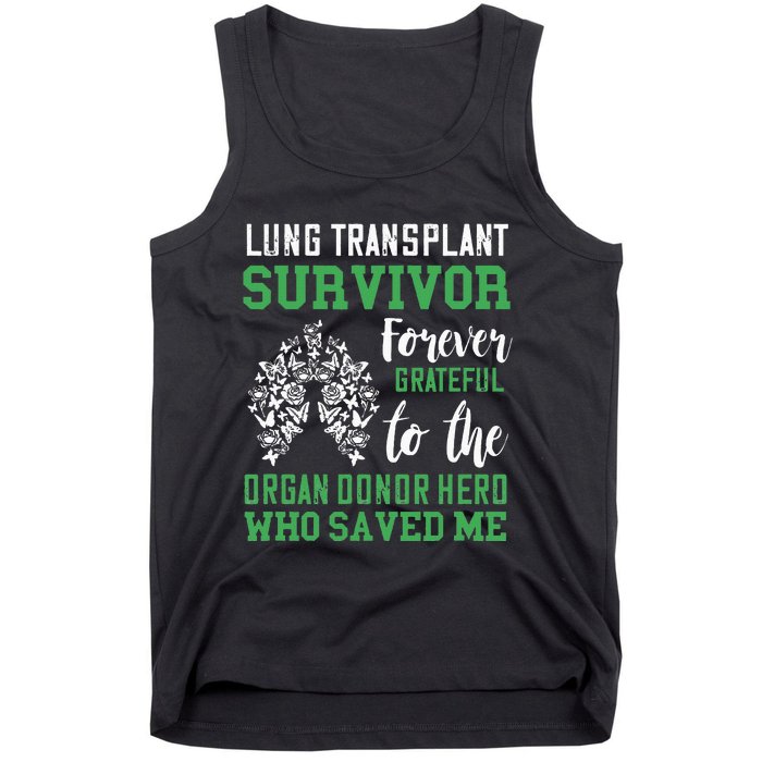 Lung Transplant Survivor Organ Recipient Organ Donor Tank Top