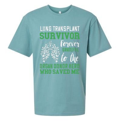 Lung Transplant Survivor Organ Recipient Organ Donor Sueded Cloud Jersey T-Shirt