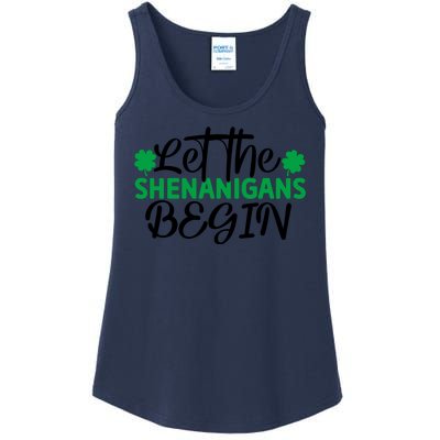 Let The Shenanigans Begin St Patricks Day Ladies Essential Tank