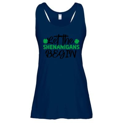 Let The Shenanigans Begin St Patricks Day Ladies Essential Flowy Tank