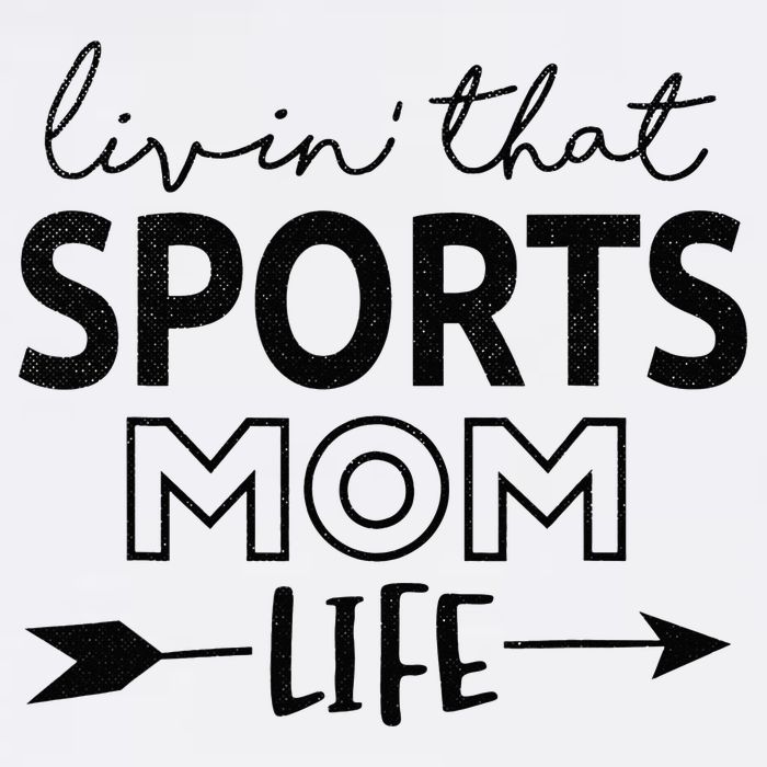 Living That Sports Mom Life Mother's Day Momma Mama V-Neck T-Shirt