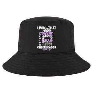 Livin That Senior Cheerleader Mom Life Skeleton Cheerlead Funny Gift Cool Comfort Performance Bucket Hat