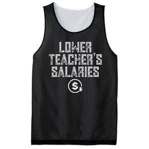 Lower Teacher Salaries Lower Teachers Salaries Mesh Reversible Basketball Jersey Tank