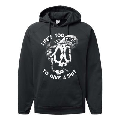 Life's Too Short To Give A Shit Performance Fleece Hoodie