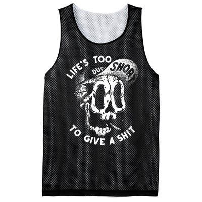 Life's Too Short To Give A Shit Mesh Reversible Basketball Jersey Tank