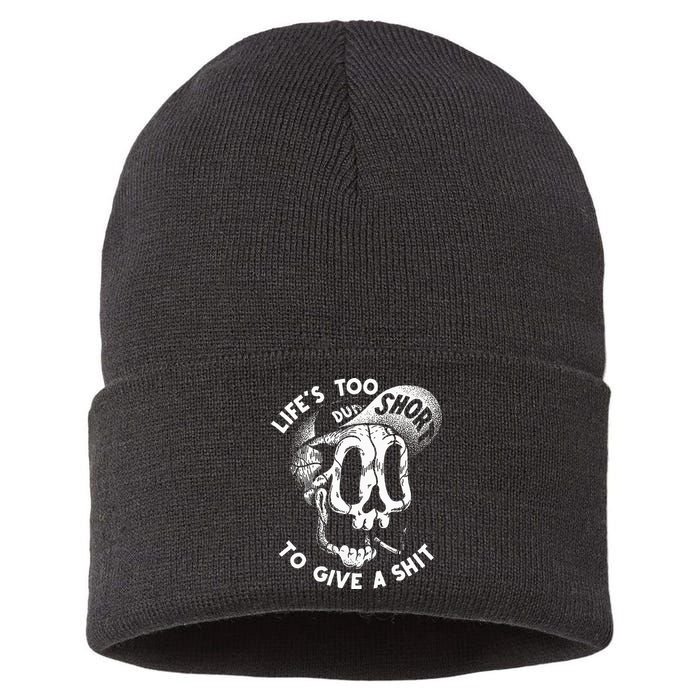 Life's Too Short To Give A Shit Sustainable Knit Beanie