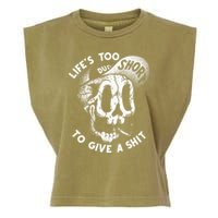 Life's Too Short To Give A Shit Garment-Dyed Women's Muscle Tee
