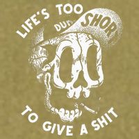 Life's Too Short To Give A Shit Garment-Dyed Women's Muscle Tee