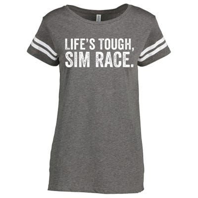 LifeS Tough Sim Race Sim Racing Funny Sim Racer Funny Racing Video Games Esport Enza Ladies Jersey Football T-Shirt