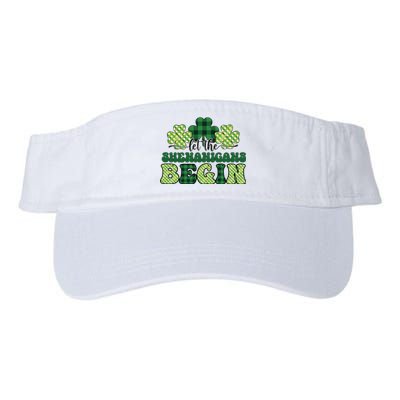 Let The Shenanigans Begin Plaid St Pattricks Day Valucap Bio-Washed Visor