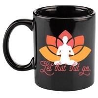 Let That Shit Go Funny Yoga Meditation Mindful Af Meme Funny Gift 11oz C Handle Ceramic Mug