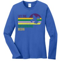 Let The Shenanigans Begin Funny Masquerade Mardi Gras Gift Ladies Long Sleeve Shirt