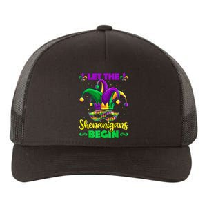 Let The Shenanigans Begin Mardi Gras Yupoong Adult 5-Panel Trucker Hat