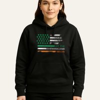 Let The Shenanigans Begin St Patrick Day Irish American Flag Hoodie