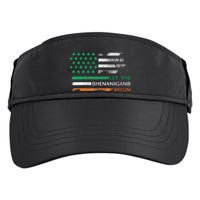 Let The Shenanigans Begin St Patrick Day Irish American Flag Adult Drive Performance Visor