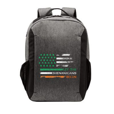 Let The Shenanigans Begin St Patrick Day Irish American Flag Vector Backpack