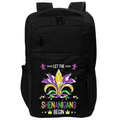 Let The Shenanigans Begin Masquerade Costume Gift Mardi Gras Meaningful Gift Impact Tech Backpack
