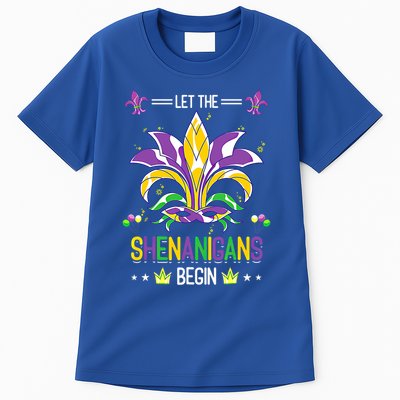Let The Shenanigans Begin Masquerade Costume Gift Mardi Gras Meaningful Gift Tall T-Shirt