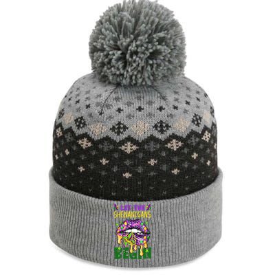 Let The Shenanigans Begin Mardi Gras Lips The Baniff Cuffed Pom Beanie