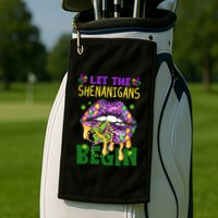 Let The Shenanigans Begin Mardi Gras Lips Golf Towel