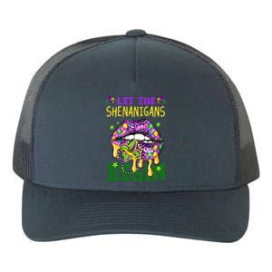 Let The Shenanigans Begin Mardi Gras Lips Yupoong Adult 5-Panel Trucker Hat