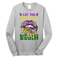 Let The Shenanigans Begin Mardi Gras Lips Long Sleeve Shirt