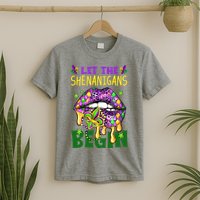 Let The Shenanigans Begin Mardi Gras Lips T-Shirt