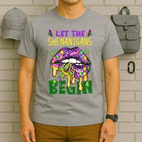 Let The Shenanigans Begin Mardi Gras Lips T-Shirt