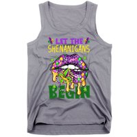 Let The Shenanigans Begin Mardi Gras Lips Tank Top