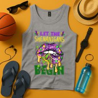 Let The Shenanigans Begin Mardi Gras Lips Tank Top
