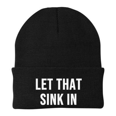 Let That Sink In Knit Cap Winter Beanie