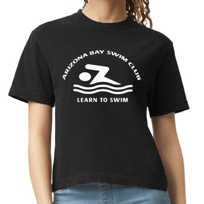Learn To Swim Arizona Bay Swim Club Summer Fashion Comfort Colors Boxy T-Shirt
