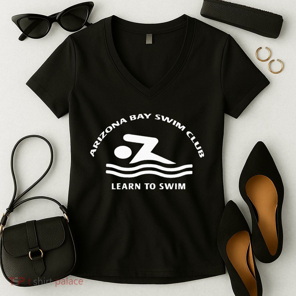 Learn To Swim Arizona Bay Swim Club Summer Fashion Women's V-Neck T-Shirt