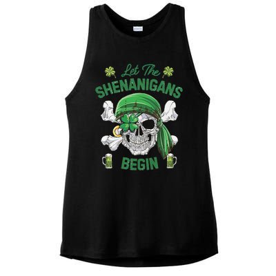 Let The Shenanigans Begin Ladies PosiCharge Tri-Blend Wicking Tank