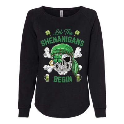 Let The Shenanigans Begin Womens California Wash Sweatshirt