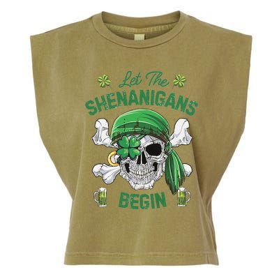 Let The Shenanigans Begin Garment-Dyed Women's Muscle Tee