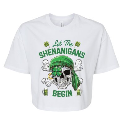 Let The Shenanigans Begin Bella+Canvas Jersey Crop Tee