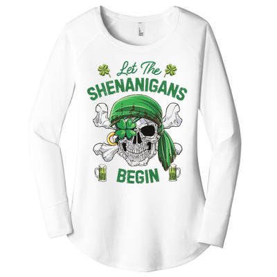 Let The Shenanigans Begin Women's Perfect Tri Tunic Long Sleeve Shirt