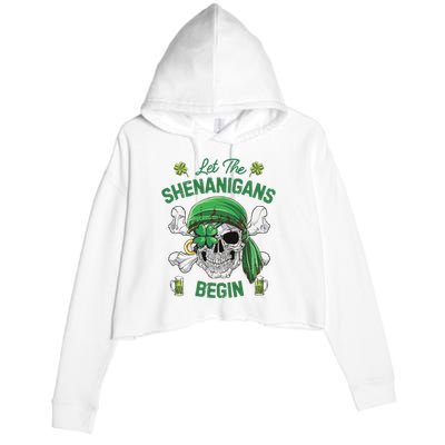 Let The Shenanigans Begin Crop Fleece Hoodie