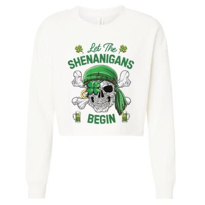 Let The Shenanigans Begin Cropped Pullover Crew