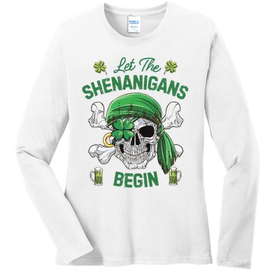 Let The Shenanigans Begin Ladies Long Sleeve Shirt