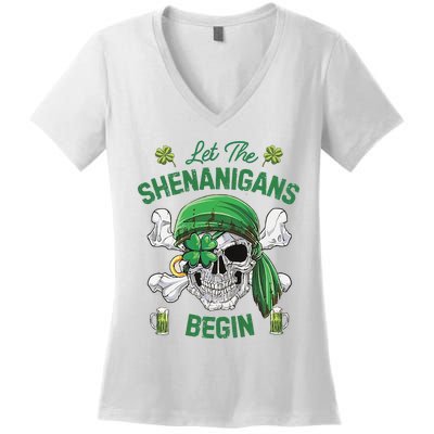 Let The Shenanigans Begin Women's V-Neck T-Shirt