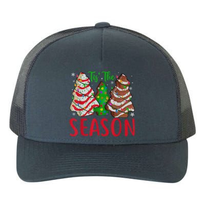 Little Tis' The Season Christmas Tree Cakes Debbie Becky Gift Yupoong Adult 5-Panel Trucker Hat