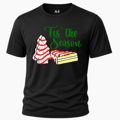 Little Tis' The Season Christmas Tree Cakes Debbie Becky Jen TShirt Performance Shirt