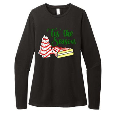 Little Tis' The Season Christmas Tree Cakes Debbie Becky Jen TShirt Womens CVC Long Sleeve Shirt