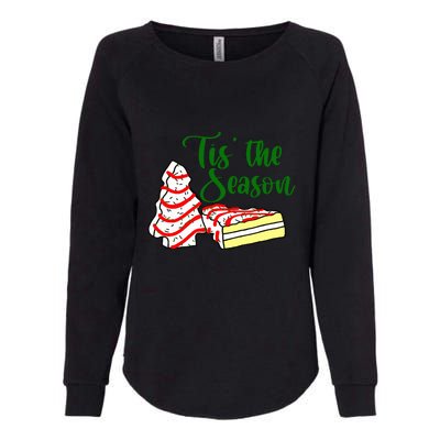 Little Tis' The Season Christmas Tree Cakes Debbie Becky Jen TShirt Womens California Wash Sweatshirt