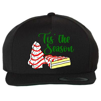 Little Tis' The Season Christmas Tree Cakes Debbie Becky Jen TShirt Wool Snapback Cap